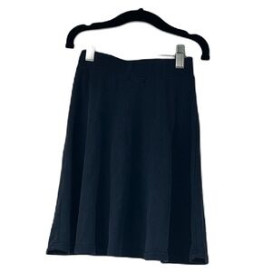 Tottini blue ribbed midi Aline lightweight size 8 girls skirt